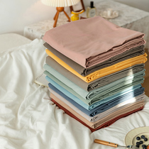 Autumn Winter Pure Color Grinding full cotton single sheet Thickened Pure Cotton Warm Mat Dreams protection cover 1 8m Bed Gasawara