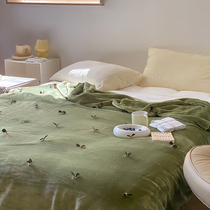 Inins ultra-fire breeder Grass Ji Blanket Thickened Winter Milk Suede Blanket Warm Coral Suede Nap Cover Blanket Super Soft