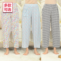 Female Summer Stretches of trousers pants 90% pants artificial cotton cotton silk pants sleeping pants plus fattening pants home pants