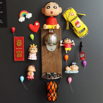 Wax Pen Small New Fridge Stick Magnetic Message Posting Creative Three-dimensional Magnetic Sticker Cute Cartoon Cartoon Home Decoration Goods