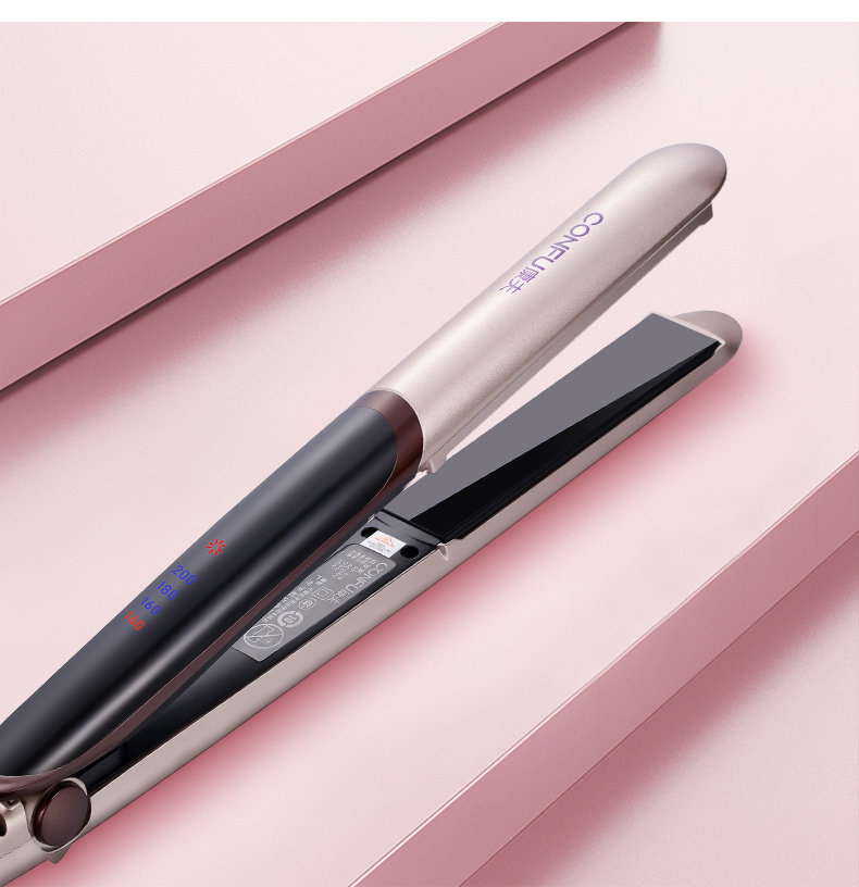 康夫夹板电卷发棒女直发卷两用内扣不伤发迷小型拉直板夹神器懒人