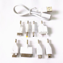 Mobile power adapter mobile phone charging conversion plug charging treasure 8 in 1 cable USB data cable