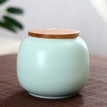 Small tea can Ceramic small creative seal moisture-proof tea storage empty can portable travel custom logo
