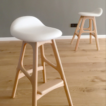 Nordic solid wood bar chair simple modern fashion creative high stools New Home Island bar chair