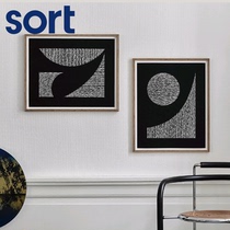 sort Danish kristina krogh Nordic decorative paintings Behind Blinds limited signature paintings