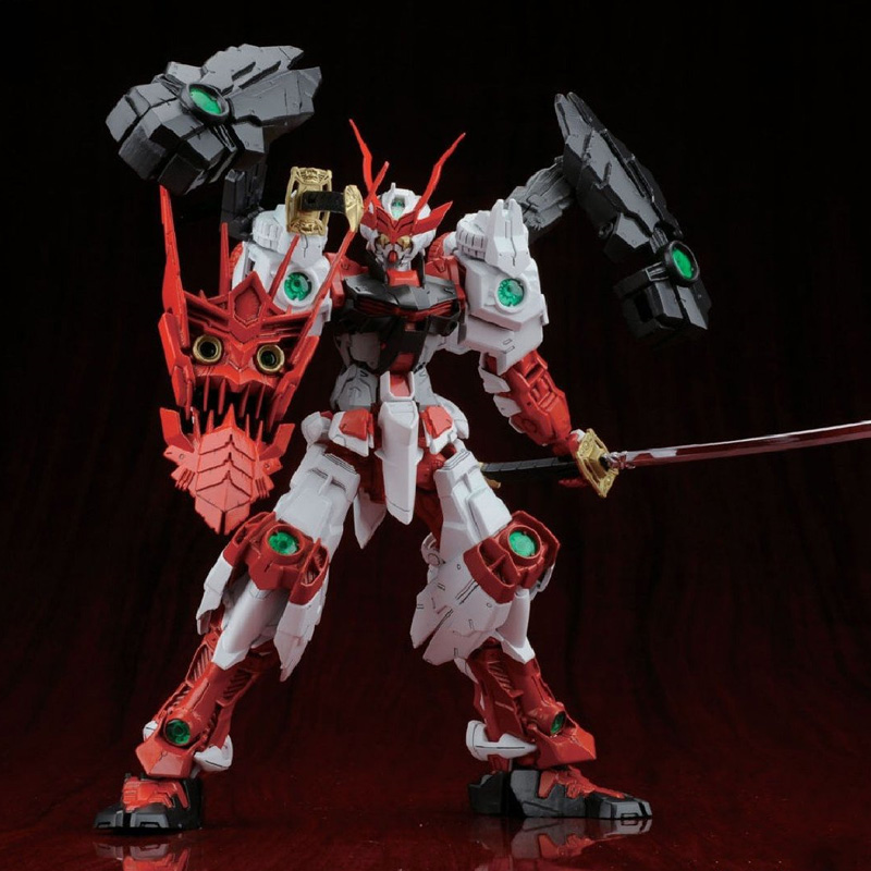 万代高达拼装模型mg1100gbf红色战国异端顽太无迷惘敢达