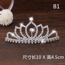 Childrens hair accessories Super Flash rhinestones show crown hair comb hairpin female baby birthday princess jewelry new Korean style