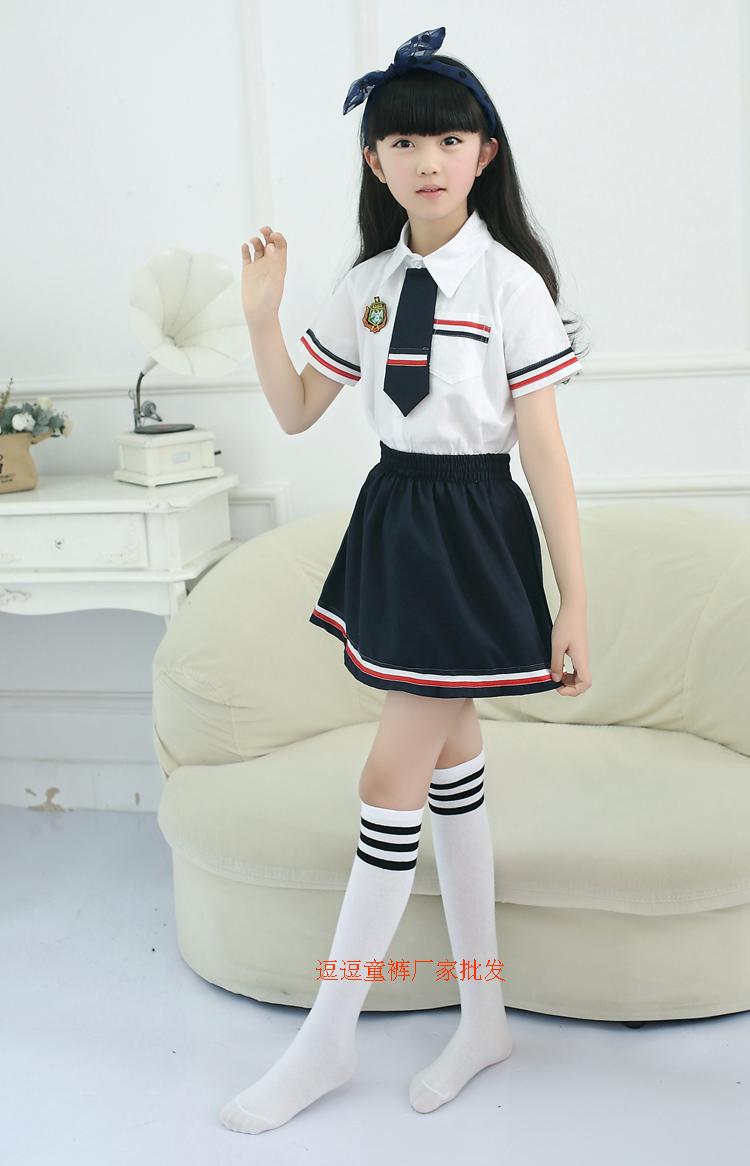 天天特价学生校服袜 过膝幼儿园服袜 纯棉女童长筒袜儿童中筒袜子