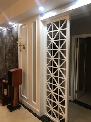 实木花格隔断 玄关 客厅屏风 美式雕花隔断 电视背景墙 雕花隔断