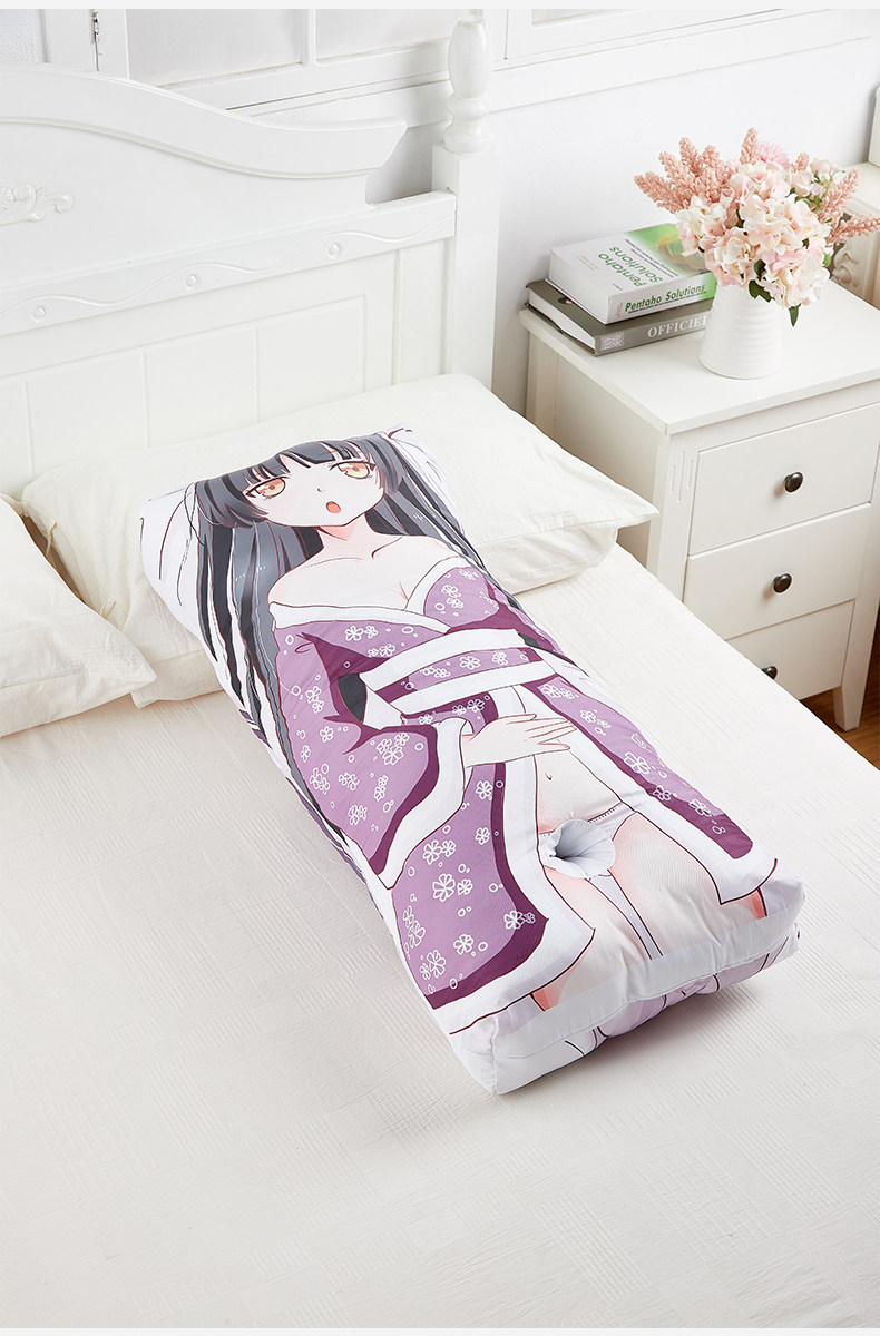 非充气情趣动漫抱枕带洞男用可插入自慰棉花炮架二次元性用品飞机