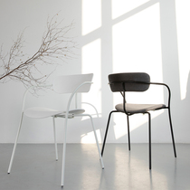 Nordic chair backrest stool plastic dining chair adult modern simple lazy creative casual home restaurant table and chair