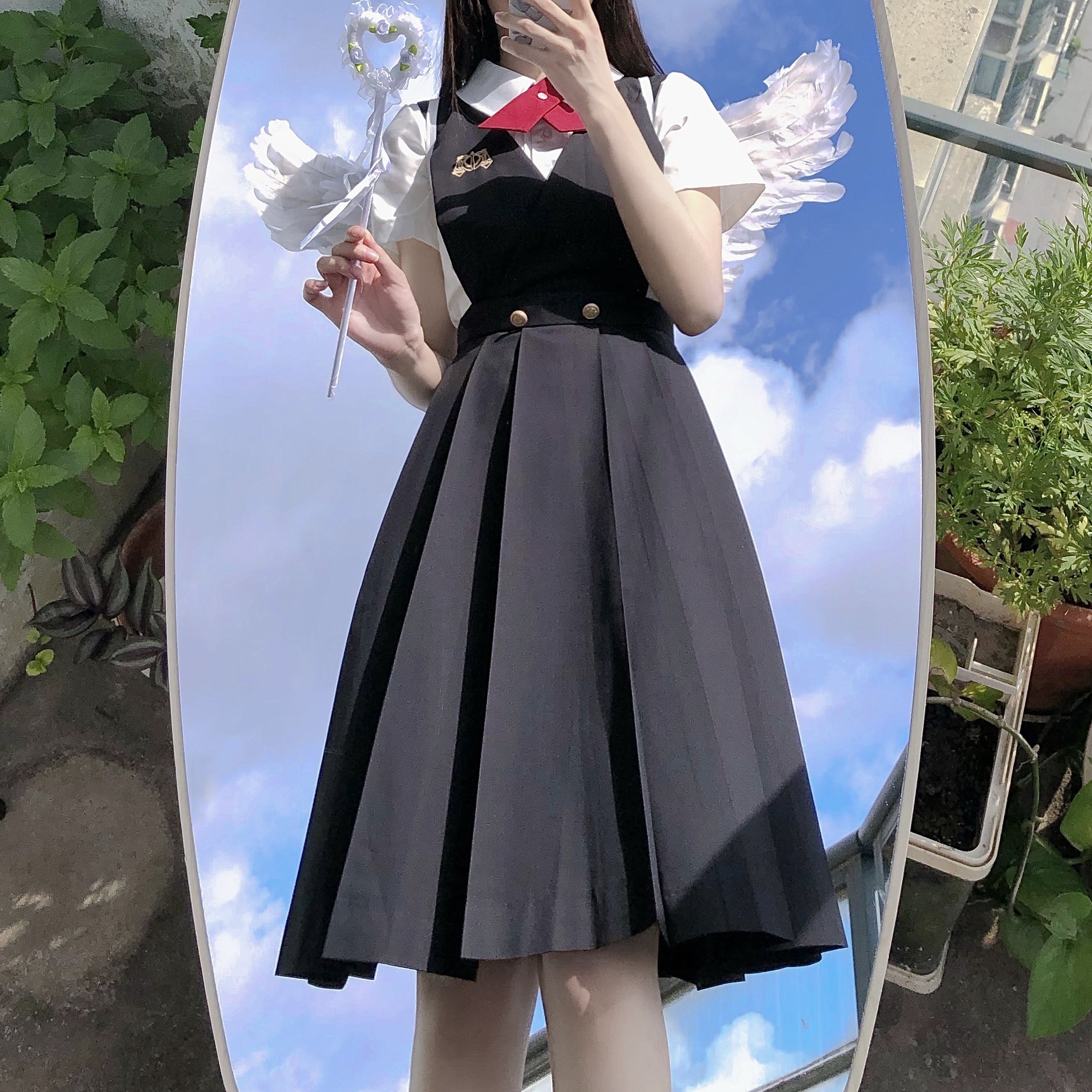 亚特兰蒂斯原创护奶裙jk制服裙不良长裙西服制服正版全套女春