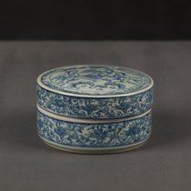 Jingdezhen ceramic small tea pot waking tea pot portable Puer tea box creative sealed tea storage warehouse