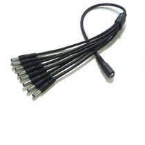 Power supply 1 in 8 out distribution line 1 male drag 8 female power cord 5 5*2 1mm standard DC Head display cable