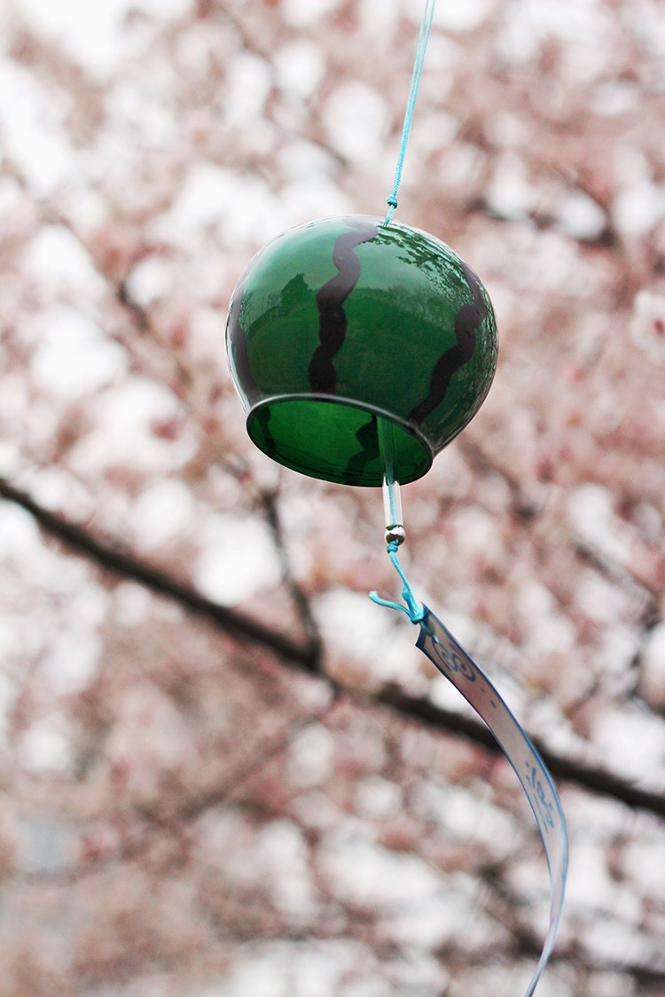 家居装饰日式江户和风挂饰车饰门饰礼品雪冰晶江户玻璃风铃