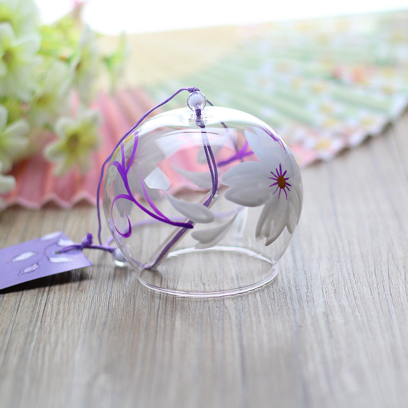 家居装饰日式江户和风挂饰车饰门饰礼品雪冰晶江户玻璃风铃