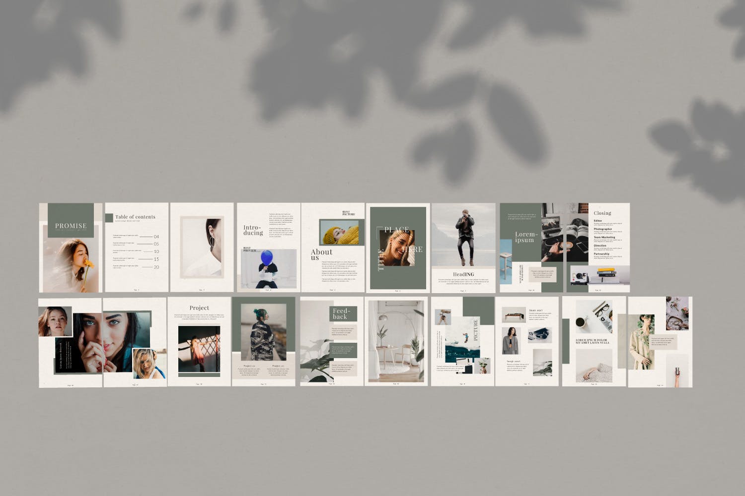 企业产品画册lookbook版式设计模板 promise – lookbook