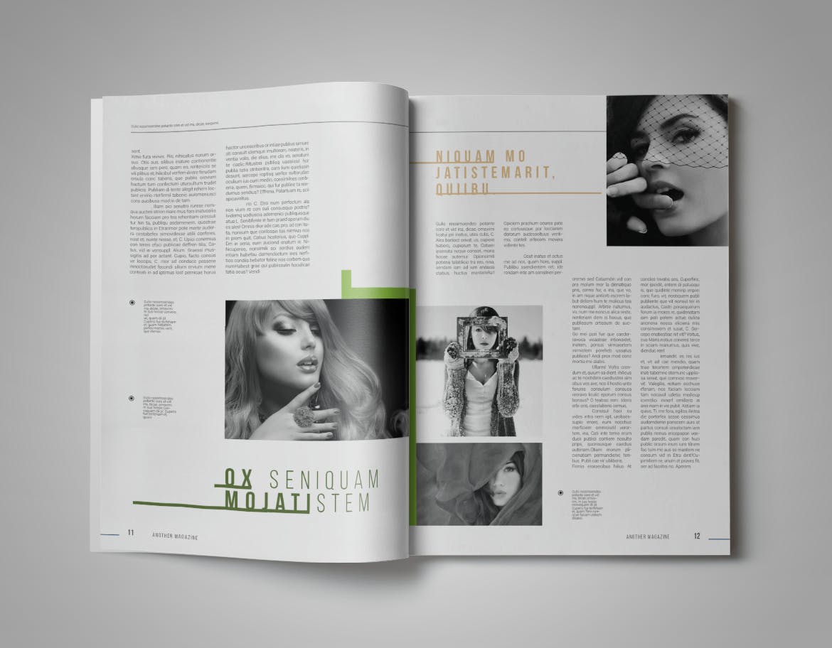 时尚生活方式杂志版式设计模板lifestyleindesignmagazinetemplate