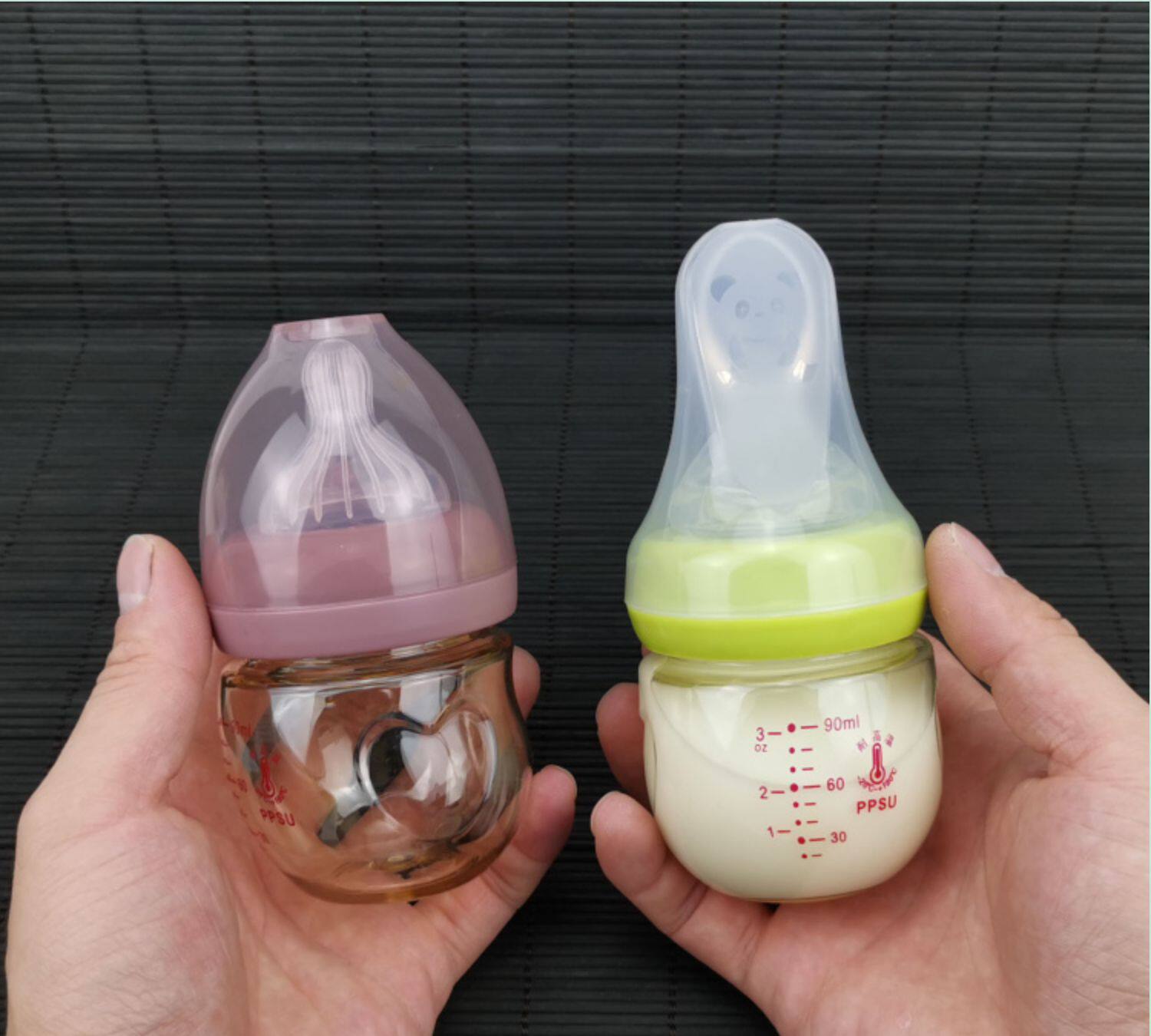 新生婴儿宽口径两用ppsu奶瓶小号迷你防胀气初生宝宝喂水勺头喂奶