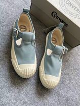 Domestic spot discount Japanese version Converse BIG FGT-STRAP OX retro smoke blue fisherman shoes canvas shoes