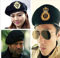 Top flying berets men and women wool black running men with sailors dance death squad security European version