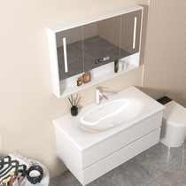 Egg ceramic integrated pot bathroom cabinet combination modern simple bathroom suite washstand washstand washbasin washbasin