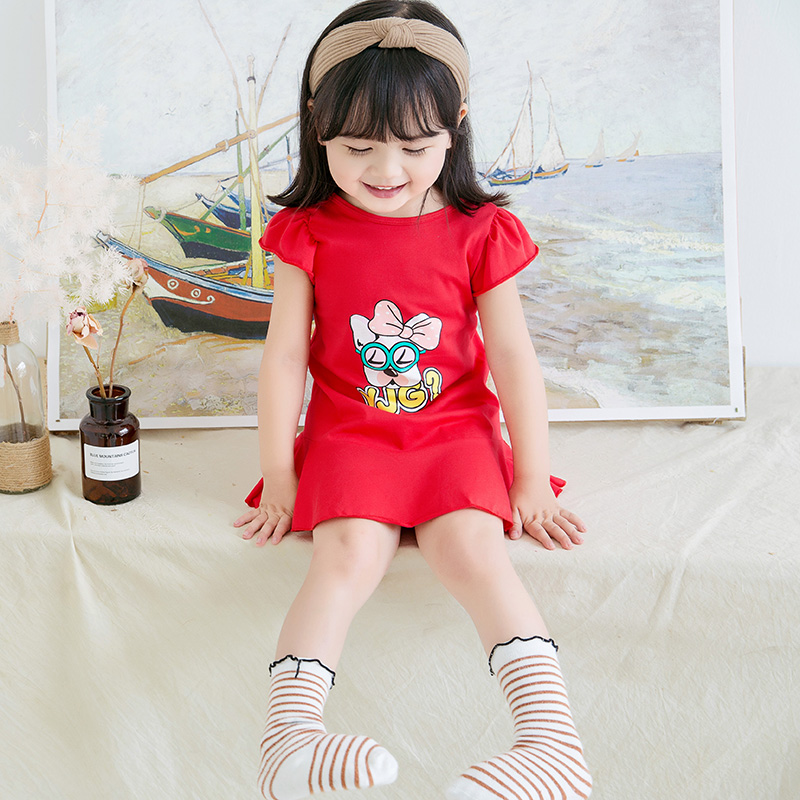  女童純棉連衣裙2021新款韓版夏裝女寶寶超洋氣公主裙女孩時髦童裝