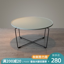 Creative fashion Nordic round living room coffee table Simple personality Danish style corner and side fashion coffee table
