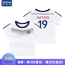 Baby Short Sleeve T-shirt Summer Pure Cotton Baby World Cup Blouse Young Children Football Team Short Sleeve T-shirt Boy Clothes