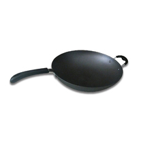 Round bottom 34cm calibre cooked iron frying pan with special concave bottom concave surface induction stove frying pan frying pan