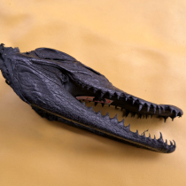 DIY avocado leather material head head bone DIY handmade fish skull key button handicraft decoration