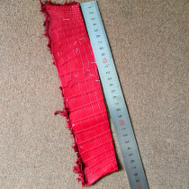 DIY Cow Leather Embossing Leather Red Bamboo Festival Strap Crushed Leather Belly Leather Bamboo Festival Watch Strap Edge Leftoves Material