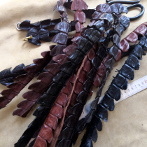 DIY handmade crocodile leather material tail solid fin DIY key clasp hand ring inlay decorative strip