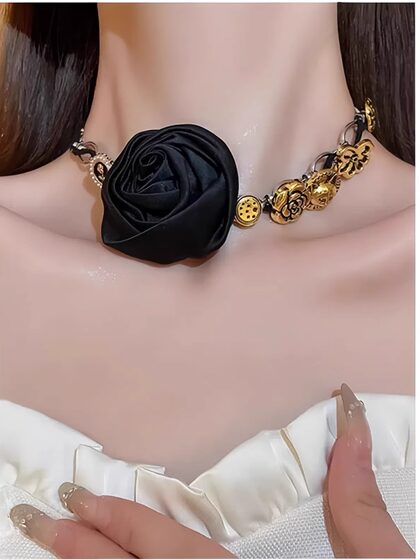 Meilaifuren 고급 Custom Flower Collar Light 고급 고급 틈새 절묘한 초커 목걸이 Meilaifuren 고급 Custom Flower Collar Light 고급 고급 틈새 절묘한 초커 목걸이