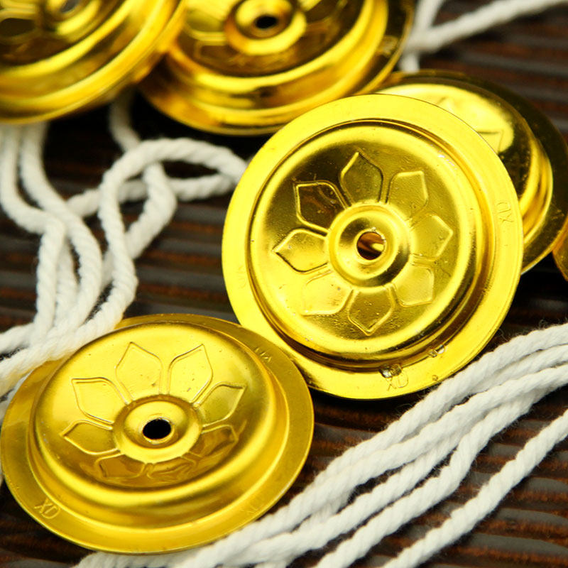 佛教用品 供佛酥油灯食用油液体油漂直径4cm灯芯 灯芯用品_7折现价4.