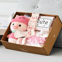 Newborn baby gift box set pig baby clothes gift high-grade newborn full moon gift Net red baby clothes gift box