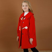 Girls fur coats 2021 new Korean version of the Korean version of the Chinese red Chinese Red Subreddits with long clip cotton thickened anti-chill