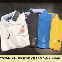 TOMMY SLIM 2021 Super SLIM Business Work Leisure Canada TOMMY Mens Short Sleeve T-Shirt Polo Shirt