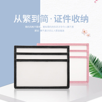 Drivers license leather case Ultra-thin mens simple personality transparent creative drivers license Driving license one-piece package drivers license protective cover