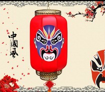 Face mask lantern Sheepskin big red winter melon lantern Outdoor waterproof Chinese decorative lantern Advertising hotel scenic lantern