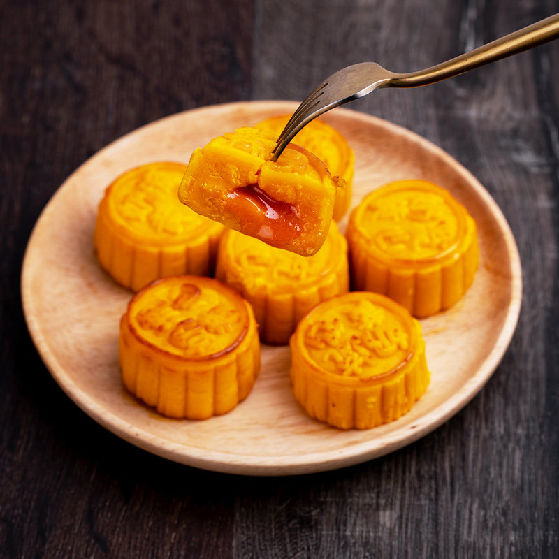 喜尚煌流心奶黄月饼3枚装