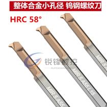 Integral alloy small aperture thread boring tool holder Tungsten steel anti-seismic MIR3 5 A55 L15 A60 degree internal thread