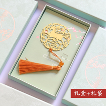 The ancient style creative horse to successfully pure copper metal gift business students to give gift bookmark
