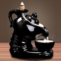 Douyin with teapot back incense burner sandalwood stove decoration creative home indoor tea ceremony smoke back agarwood