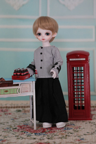 BJD SD baby clothes 6 points striped hospital gown suit