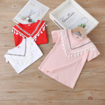 Girls Short Sleeve Collar Town 2020 New Summer Childrens Stream Baby Fashion Han T - shirt