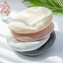 Beret female spring thin linen summer Japanese Korean cute bud hat British retro literary painter hat