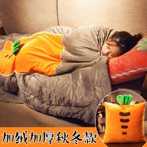 Car Backseat Sleeping theorist Pillow Car for Dual-use Car in the Four Seasons General Little Quilt in the Four Seasons