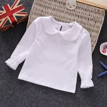 Girls new long sleeve T-shirt 2 baby girl 3 spring and autumn 4 female baby 5 Spring 1-6 years old Audell cotton base shirt