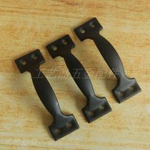 Cabinet door handle modern retro minimalist cabinet European wardrobe drawer American cabinet black door handle handle